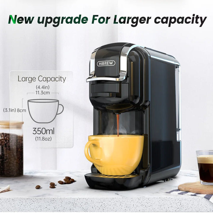 5-in-1 Coffee Machine | 20-Bar Pressure | Nespresso &amp; K-Cup Compatible | Hot &amp; Cold Brew | Compact