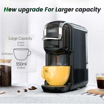5-in-1 Coffee Machine | Nespresso & Espresso Maker with 20-Bar Pressure | Compact Design for Versatile Brewing 8