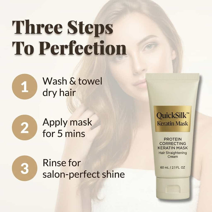 Keratin Hair Mask with Collagen Formula | Repairs Split Ends &amp; Reduces Frizz | 5-Minute Salon-Quality Shine Treatment 4