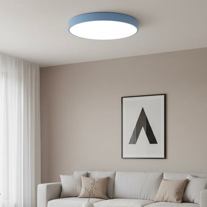 Nordic Macaron LED Flush Ceiling Light | Wooden or Classic Finish | 23 cm & 30 cm | IP20 Indoor