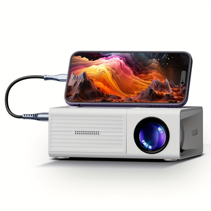 Mini Projector 3000 Lumens | 30 to 100 Inch Projection Screen | Lightweight Portable Design for Home and Outdoor Movie Nights 1