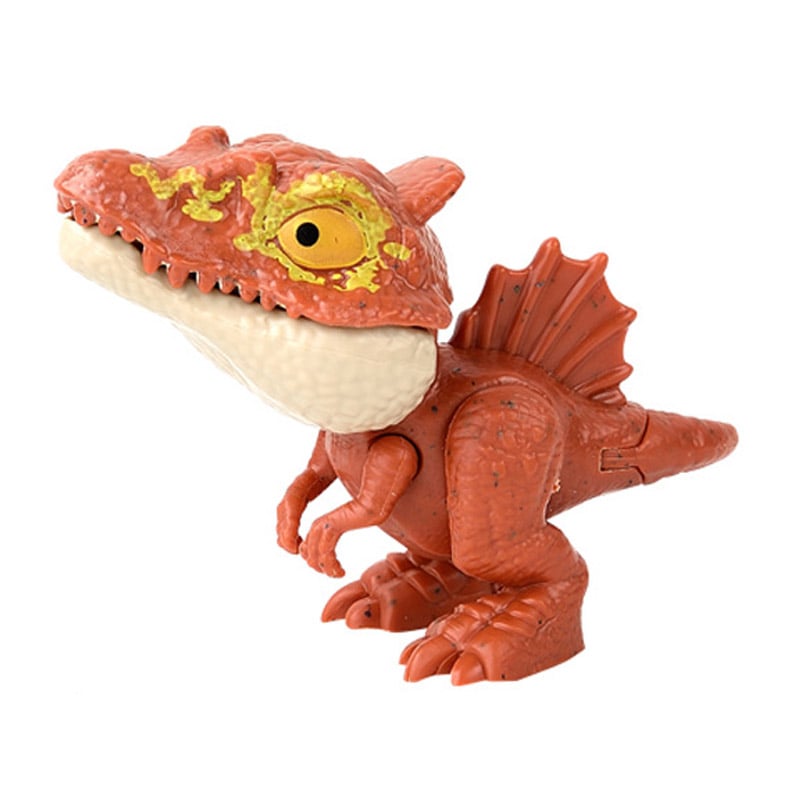 Dinosaur Toy Finger Puppet Bite-Ready Rounded Edges with Movable Tail 10
