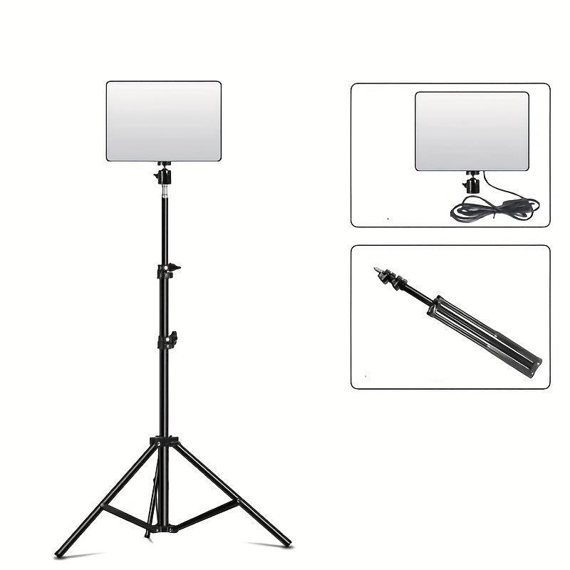 Photography Light Stand with Lamp | Adjustable Height 110 cm | Aluminum Build for Speedlight &amp; Ring Light Studio Setups 4