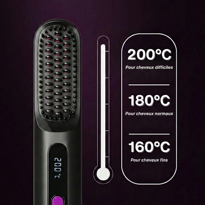 Heated Styling Brush for Short Hair | Ceramic Coating | Fast Styling, Natural Volume &amp; Frizz Control for Easy Daily Use 5