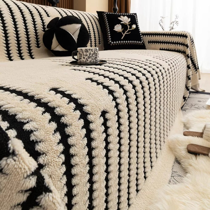 Tufted Sofa Throw Blanket, 180 x 230 cm | Non-Slip Backing, Machine Washable | Plush Cosy Cover for Sofas &amp; Sectionals 6