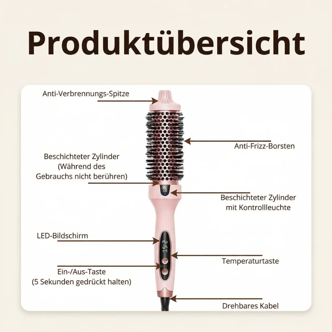 5-in-1 Hot Air Styling Brush | Ionic Technology | Dries, Straightens, Curls, Adds Volume &amp; Smooths Frizz for All Hair Types 6