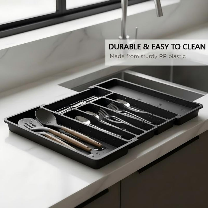 Adjustable Drawer Organiser Expandable Divided with Non-Slip Base 3