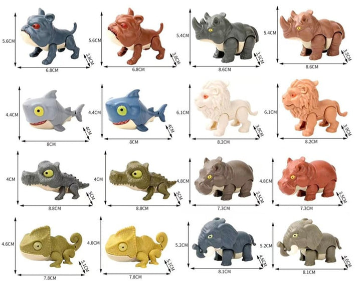 Dinosaur Toy Finger Puppet Bite-Ready Rounded Edges with Movable Tail 5