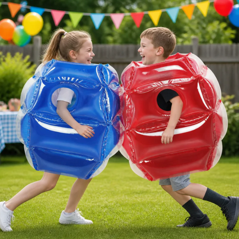 Inflatable Ball Toy PVC Air-Filled Bounce with Padded Cushioning Quick Inflate 2