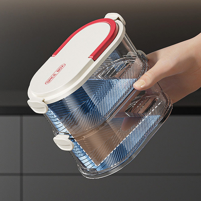 Stackable Spice Rack Airtight Multi-Layer Food-Safe with Sealed Lids 4