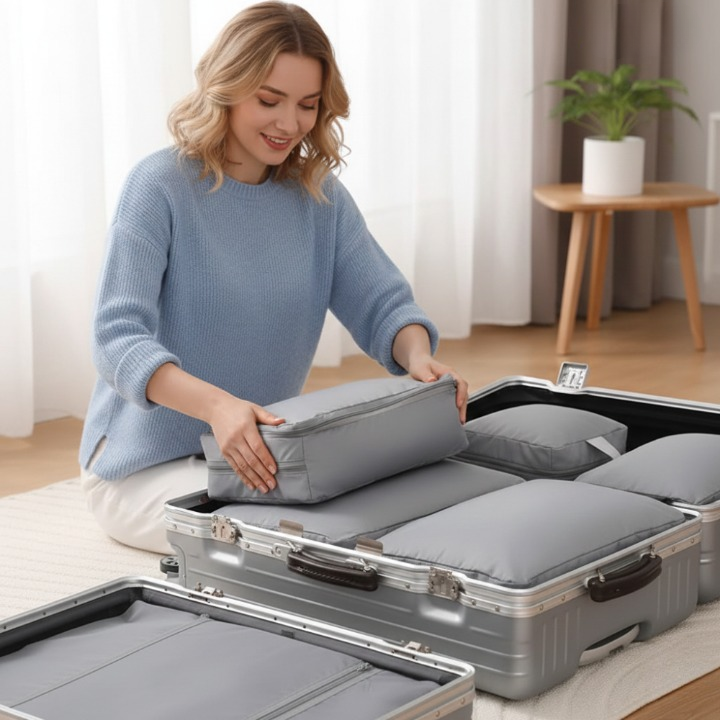 6-Piece Travel Organizers | Compression Packing Cubes Set