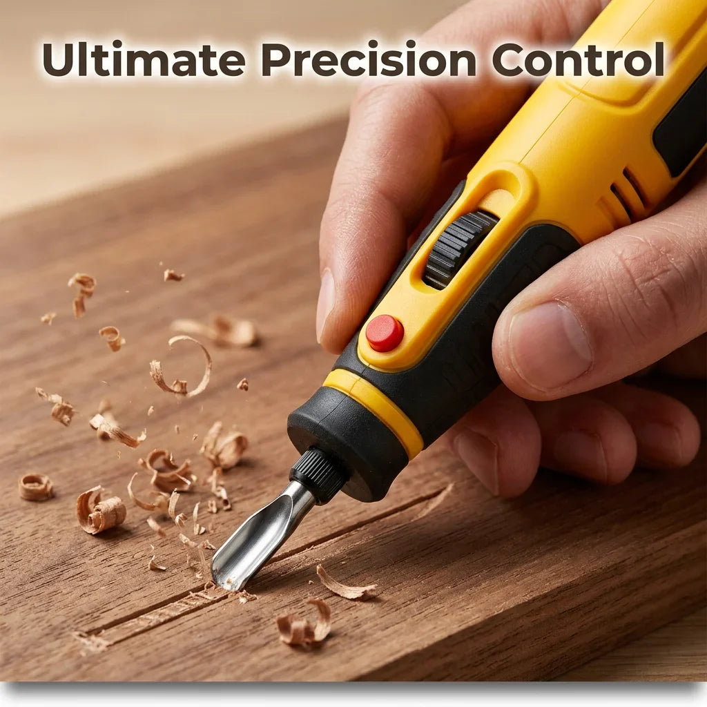 Cordless Rotary Carving Tool | Variable Speed Up To 12,000 RPM | Rechargeable Precision Engraver And Polisher For Detailed Work 6