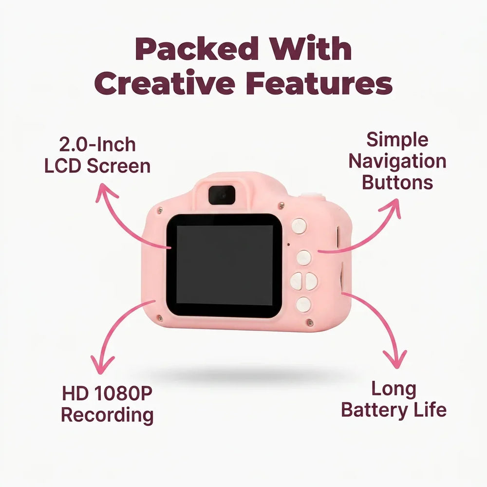Vintage-Style Digital Camera | Grainy Film-Effect Photos | Reusable Pocket-Sized Alternative to Disposable Cameras 2