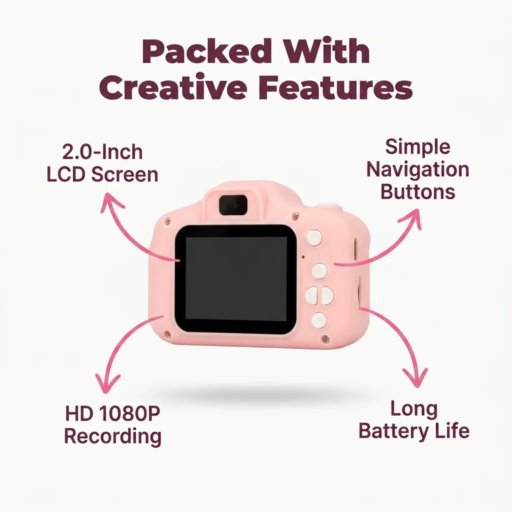 Vintage-Style Digital Camera | Grainy Film-Effect Photos | Reusable Pocket-Sized Alternative to Disposable Cameras 2