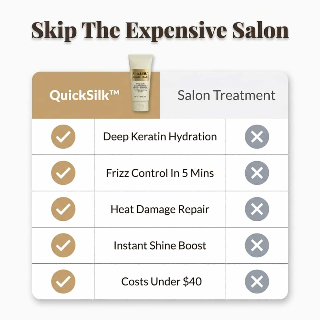 Keratin Hair Mask with Collagen Formula | Repairs Split Ends &amp; Reduces Frizz | 5-Minute Salon-Quality Shine Treatment 6