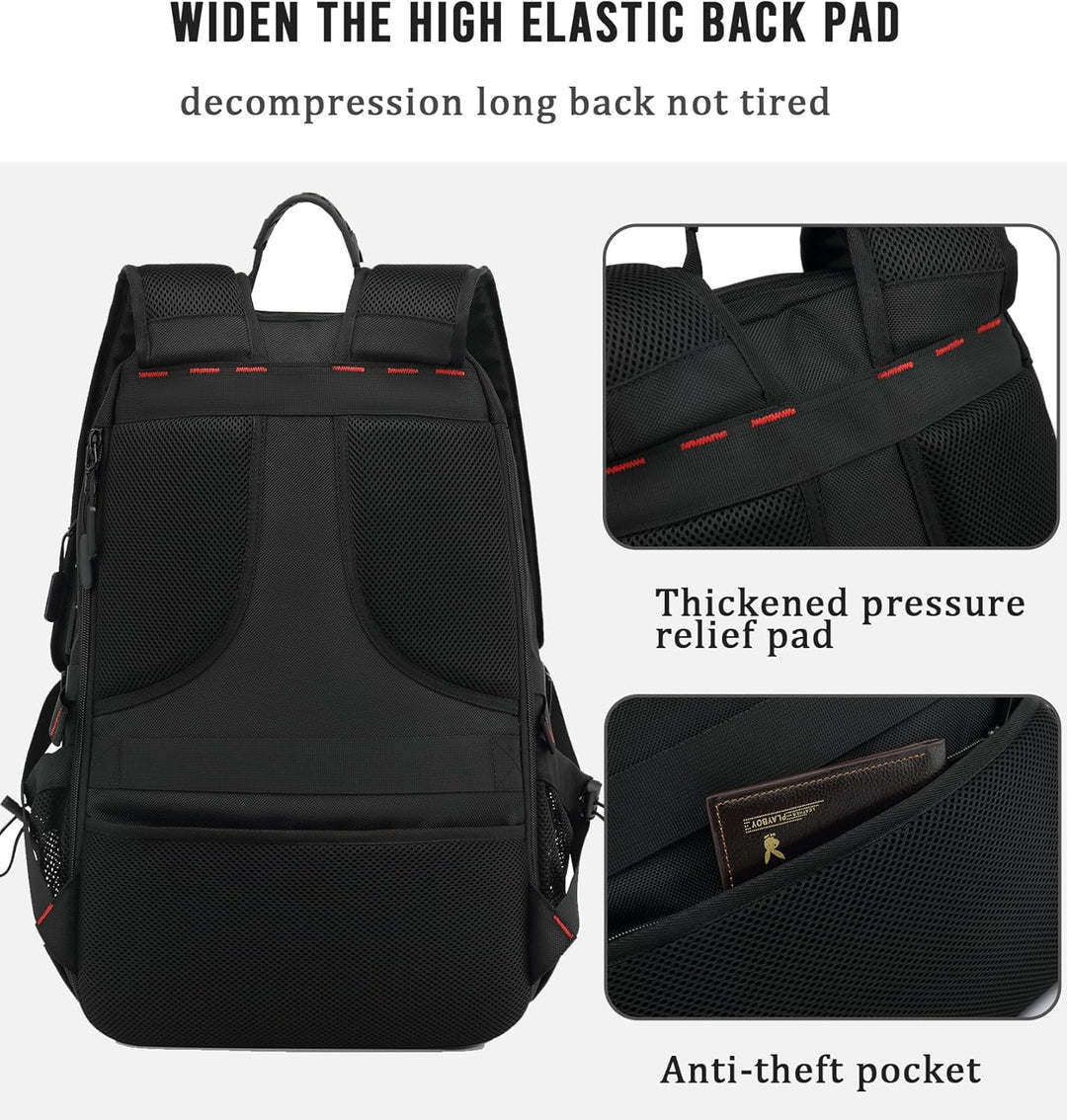 60L Travel Backpack | Waterproof | Laptop 14"–17.3" | USB Port | Shoe Compartment | TSA Friendly