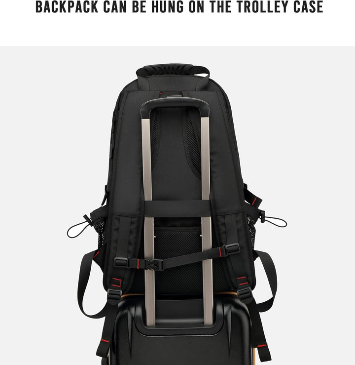 60L Travel Backpack | Waterproof | Laptop 14"–17.3" | USB Port | Shoe Compartment | TSA Friendly