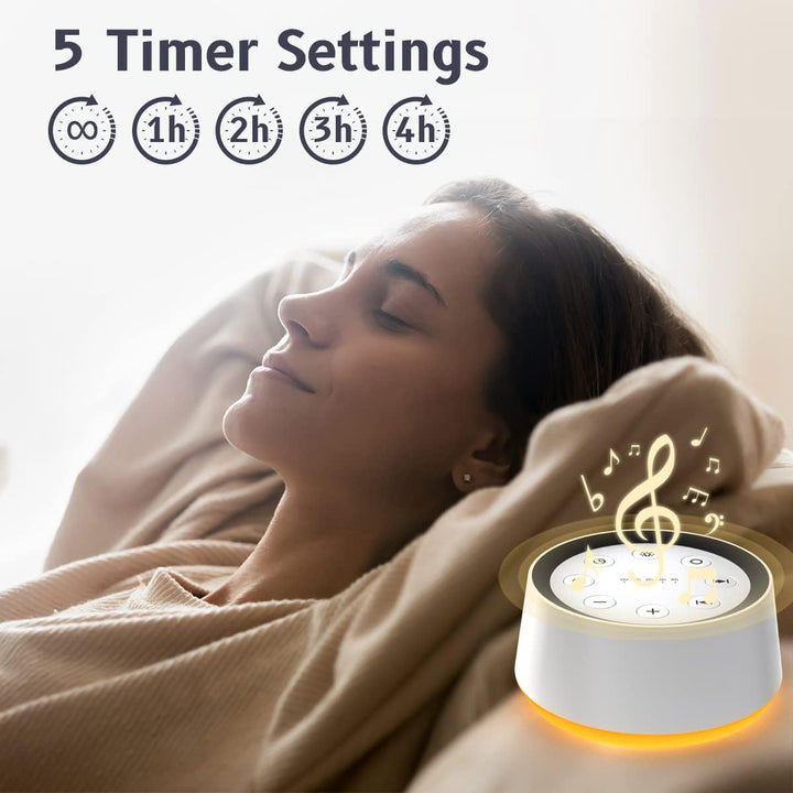 White Noise Sound Machine | 30 Soothing Sounds &amp; Night Light | Timer, Memory Function &amp; Portable Design for Home Use 3