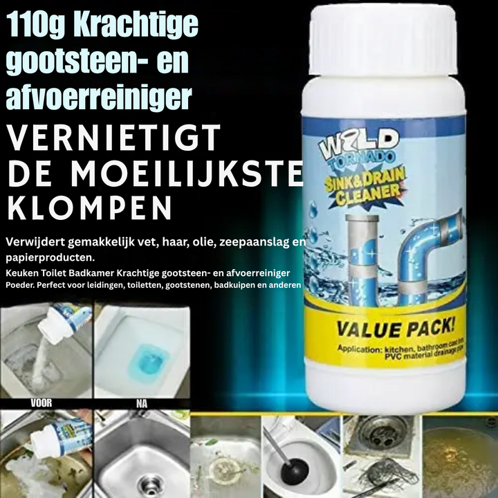 Drain Cleaner 110g | Foaming Formula Clears Hair, Grease &amp; Soap Scum Fast | Safe for Sinks, Showers &amp; Toilets in Any Home 3