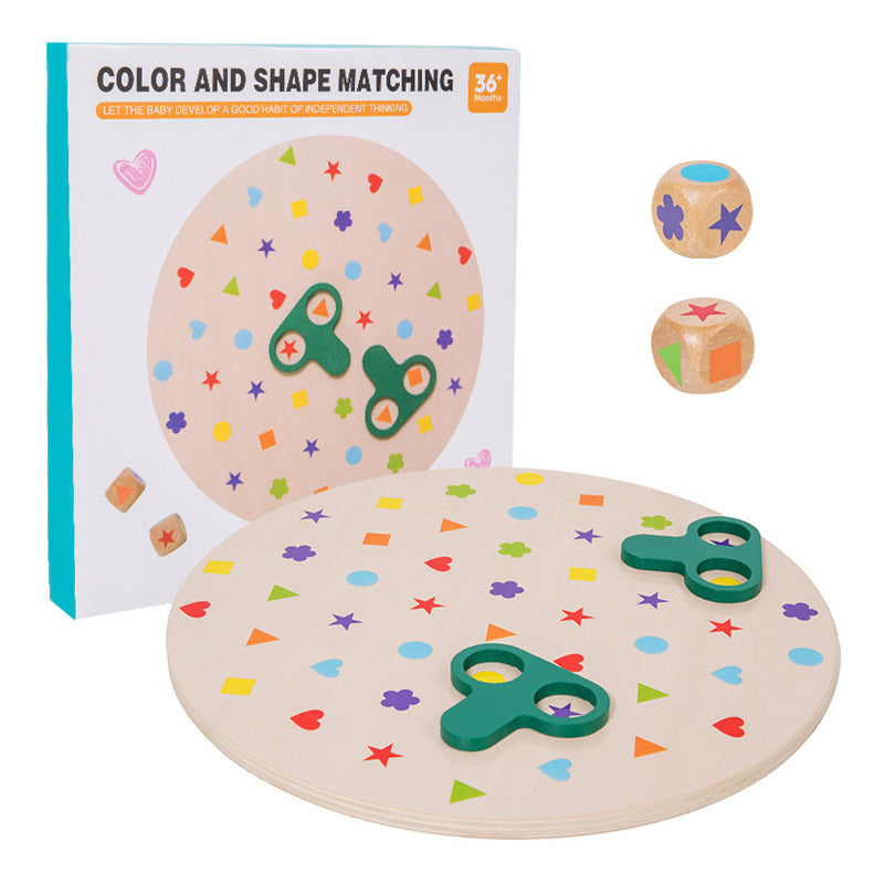 Wooden Shape Sorting Blocks Set Montessori Learning Toy 2
