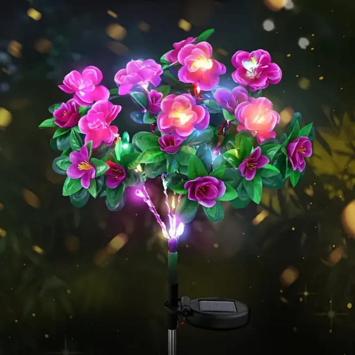 Mood Lighting Garden Flower Stakes Solar Weatherproof with Two Light Modes 7
