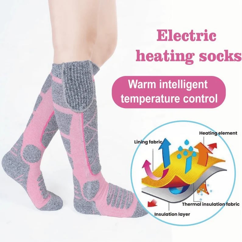 Rechargeable Foot Warmers Carbon Fibre Womens with 4-5 Hour Battery 5