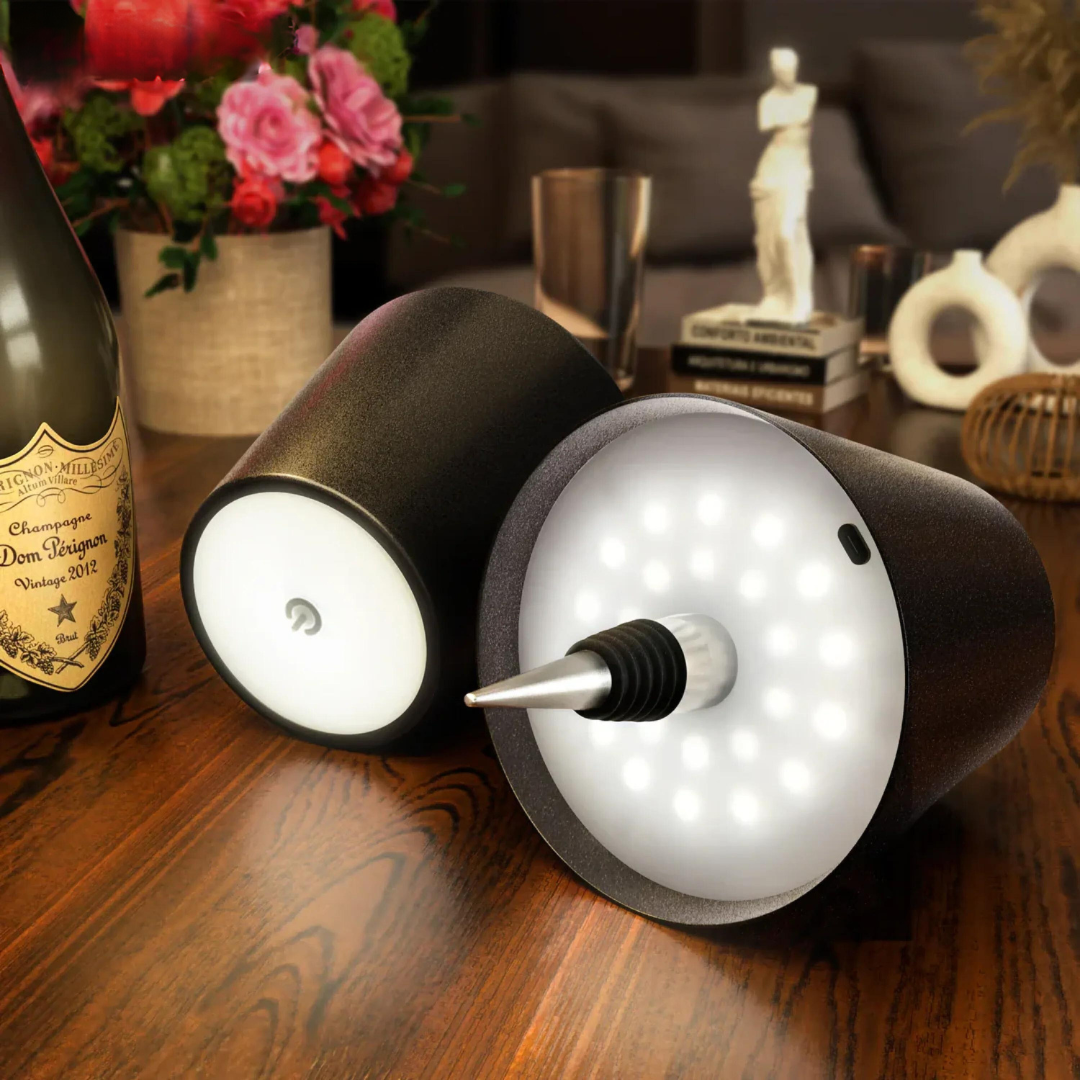 Rechargeable Bottle Light LED Cap Touch Control 3 Brightness 11