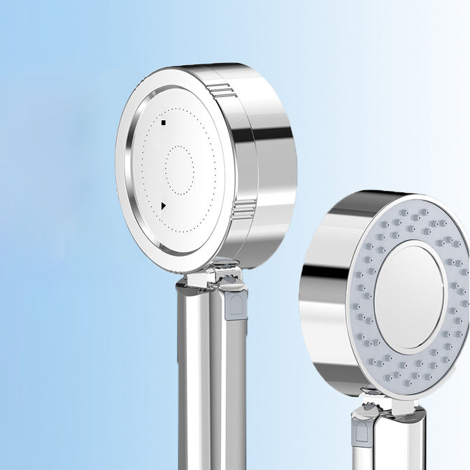 Round Handheld Shower Head Self-Cleaning Adjustable Flow 3