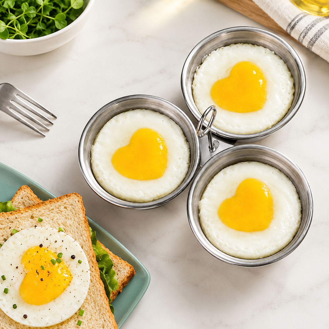 3 Cup Stainless Steel Egg Poacher Stovetop Steamer 2