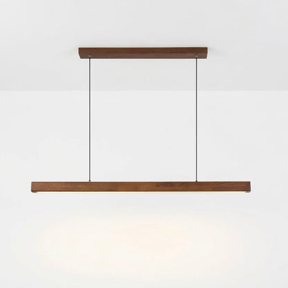 Modern LED Pendant Light | Aluminium & Wood | 80cm, 100cm & 120cm | Adjustable Drop