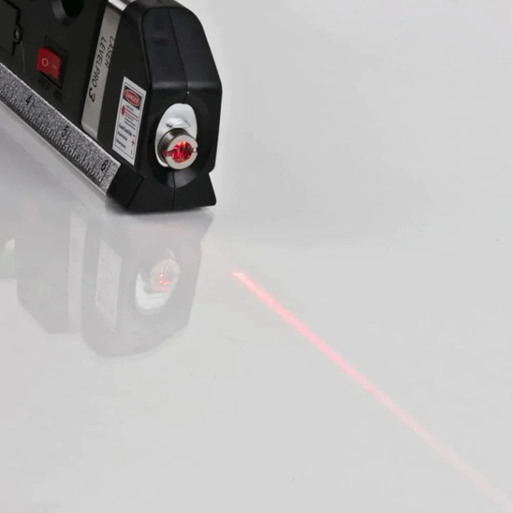 4-in-1 Laser Measuring Tool ABS Plastic 188 mm | Black | Tape Measure, Triple Level &amp; Laser Beam for Precise Alignment 6
