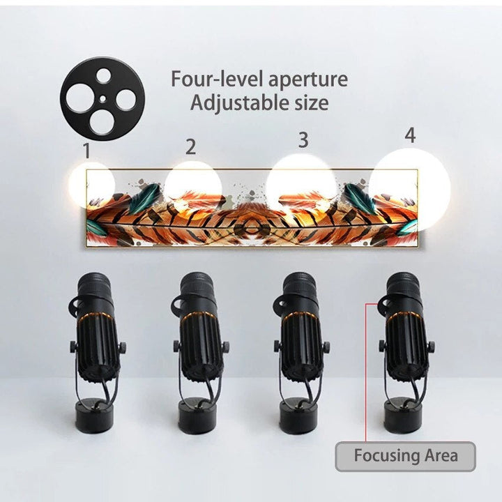 Adjustable LED Ceiling Spotlight | Swivel Head, 3 Colour Temperatures, Dimmable | Aluminium, 85-265V Universal Voltage 2