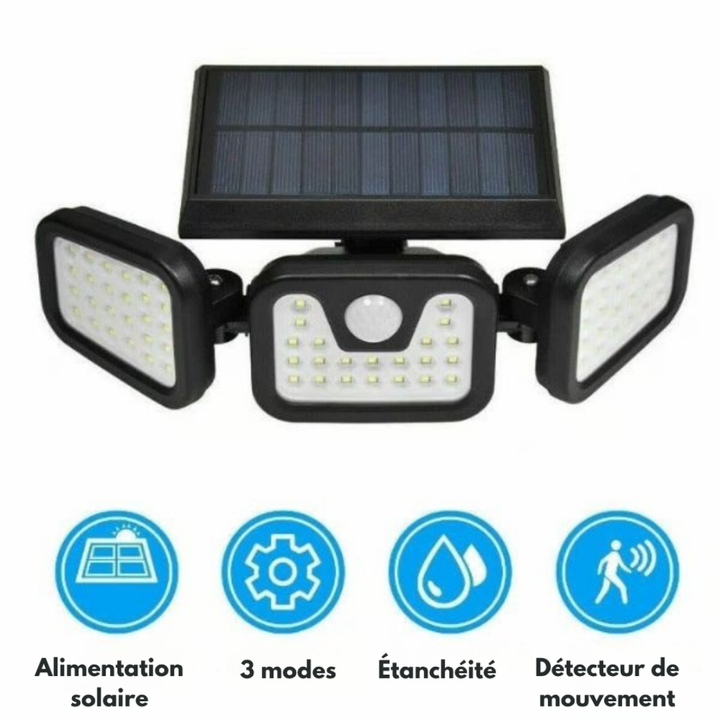 Solar Motion Sensor Wall Light | Wide-Angle LED Beam, Automatic Night Activation | Weatherproof, No Wiring Needed 5