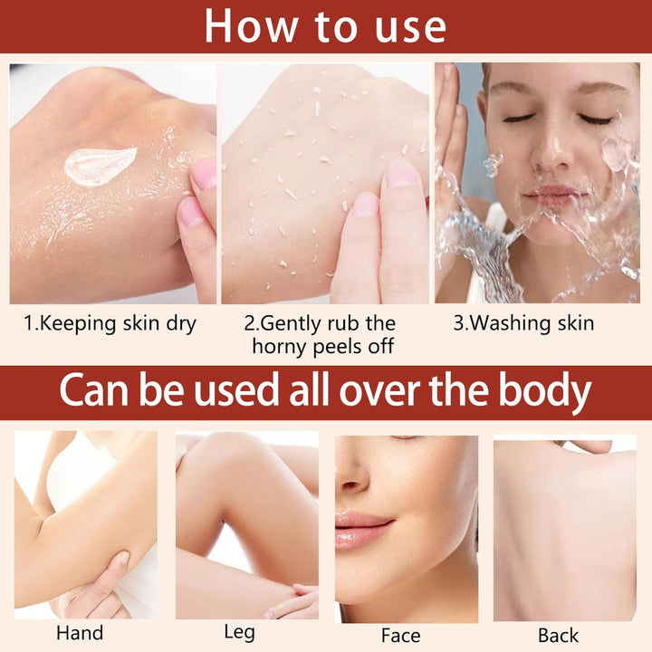 Exfoliating Gel for Women | Vitamin C, Sodium Hyaluronate &amp; Cherry Blossom | Smooths Rough Skin, Fades Dark Patches in 1 Minute 6