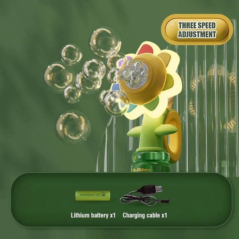 Bubble Spinner Toy Rechargeable ABS Plastic Handheld with Charging Cable 11
