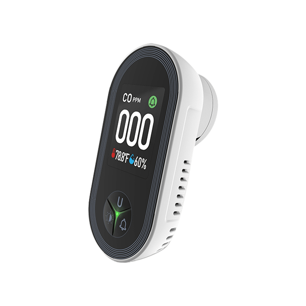 Carbon Monoxide Alarm with Temperature &amp; Humidity Monitor | Combustible Gas Detection | Plug-In, No Batteries Needed 8