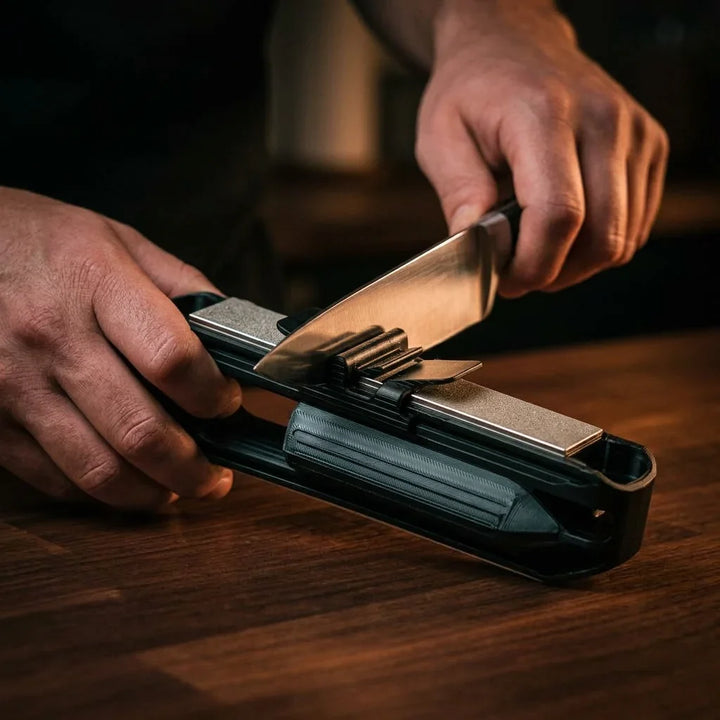 Knife Sharpener Diamond and Ceramic 20.3 cm | Guided 20-Degree Angle System | Restores Blades to a Sharp Edge in Seconds 4