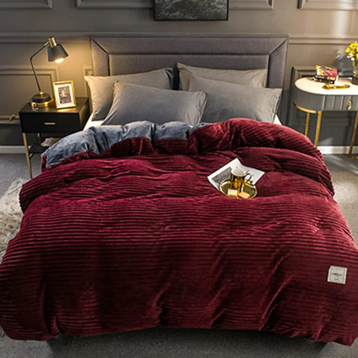 Fleece Duvet Cover Set | Plush-Style Winter Bedspread with Matching Pillowcases | Soft, Warm &amp; Machine Washable 11