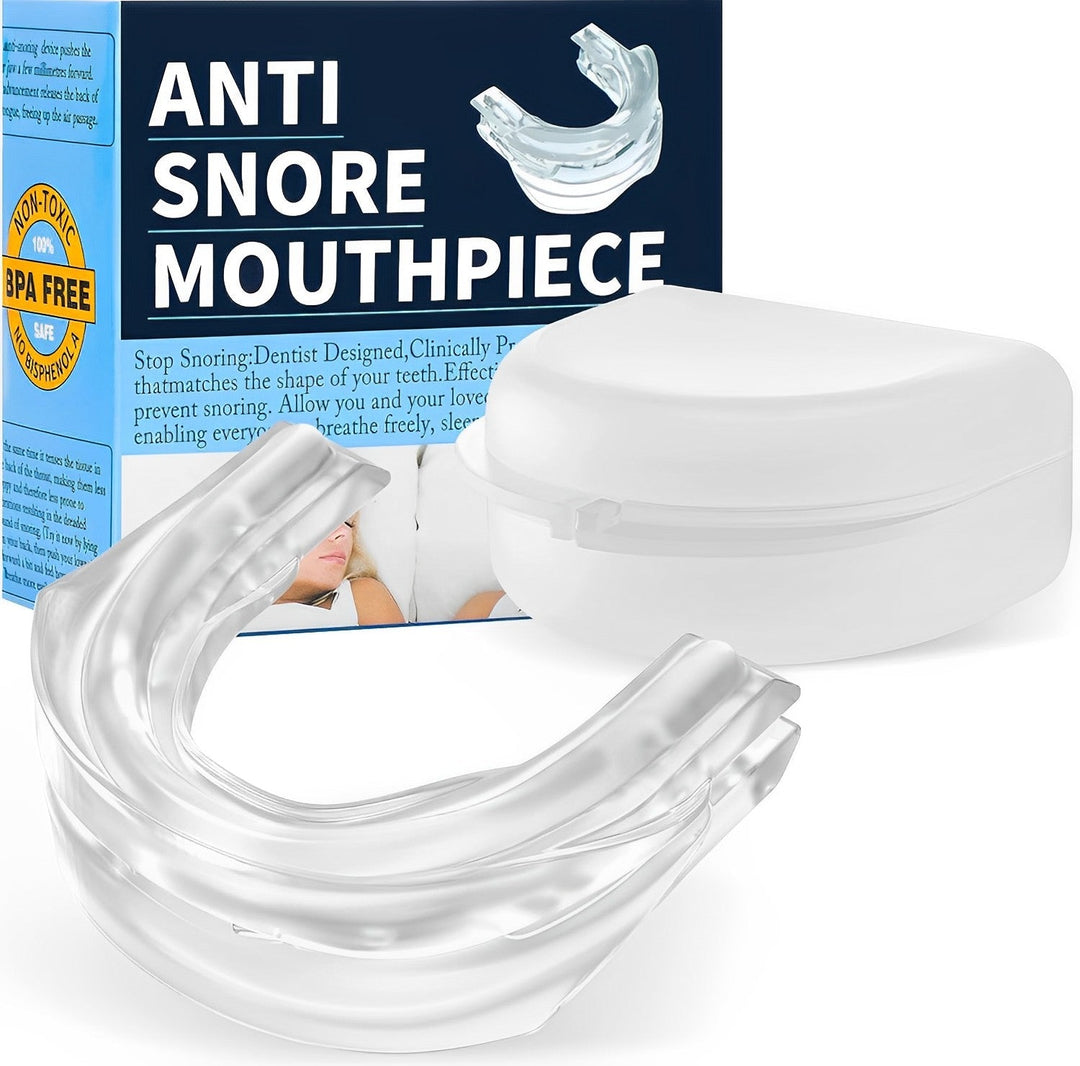 Anti-Snoring Mouthguard | Adjustable Jaw Positioning for Snoring Relief | Medical-Grade Silicone, Reusable Case Included 2