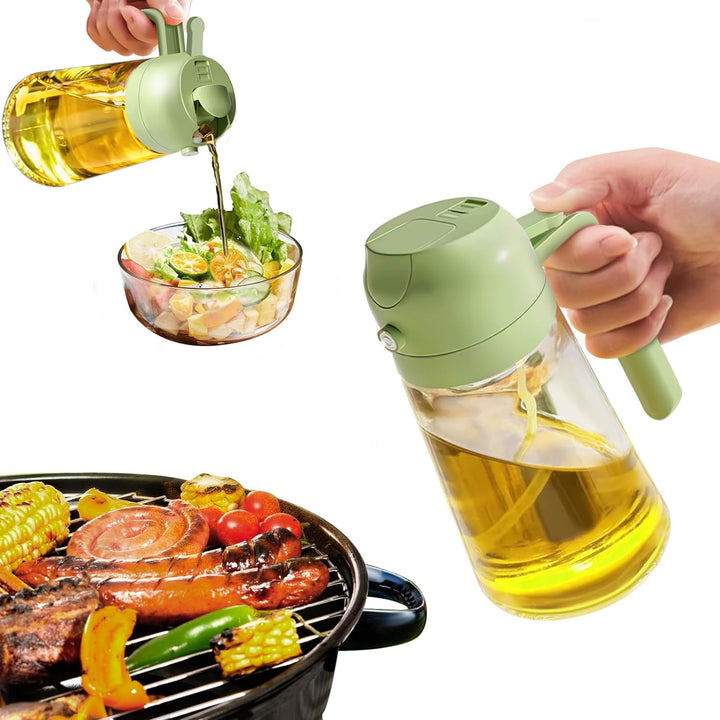470 ml Oil Sprayer &amp; Pourer Bottle Fine Mist Control 3