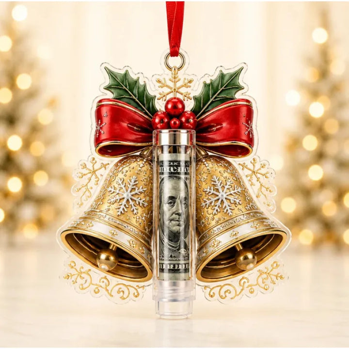 Gift Box Ornament Hanging Christmas Tree Festive with Hidden Compartment 12