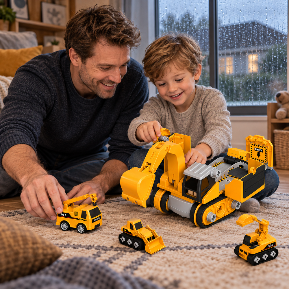 Take Apart Construction Vehicle Toy Set Screwdriver Figure 2