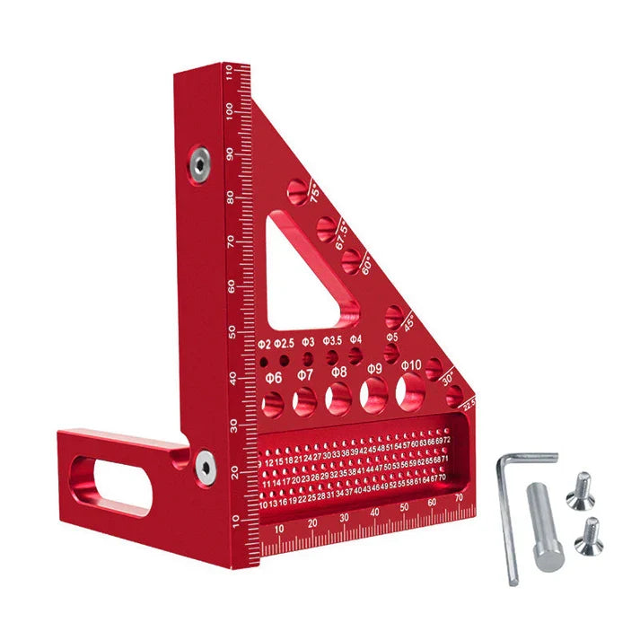 Aluminium Woodworking Square Drill Guide Angle Marking Tool 2