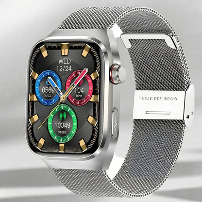 ECG Smart Watch | Heart Rate, Blood Oxygen & Sleep Tracking | IP68 | Bluetooth Calling | 650mAh | 2.04" AMOLED