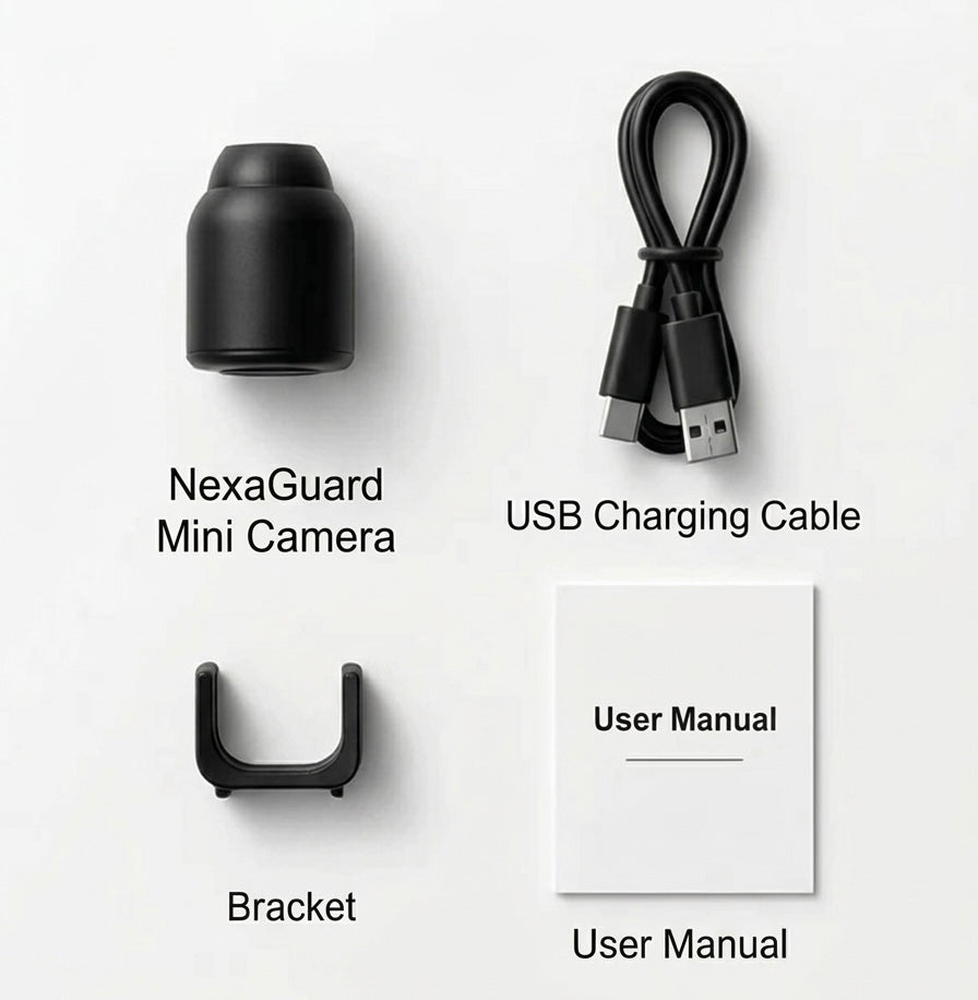 NexaGuard Smart Mini WiFi Camera | 1080P HD | Night Vision | Motion Alerts | Indoor Security