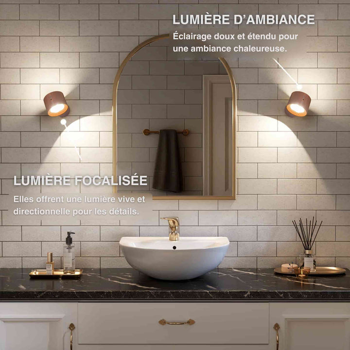 Rechargeable Wireless Wall Light | 3 Brightness Levels, 360° Rotation | Remote Control Included, No Drilling Needed 3
