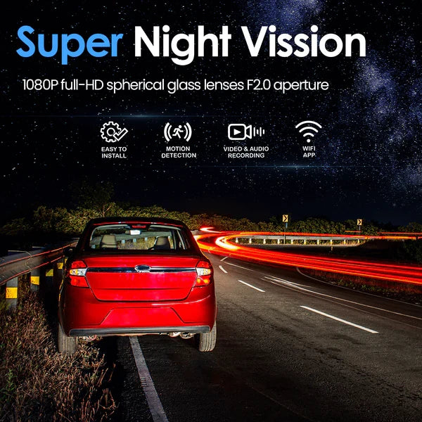 Dashboard Camera | Front And Rear 1080p Dash Cam