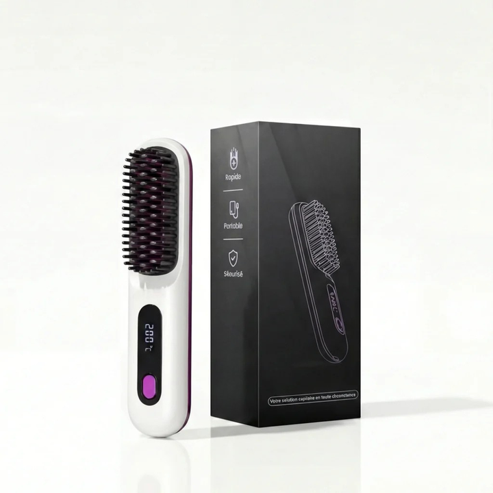Heated Styling Brush for Short Hair | Ceramic Coating | Fast Styling, Natural Volume &amp; Frizz Control for Easy Daily Use 8