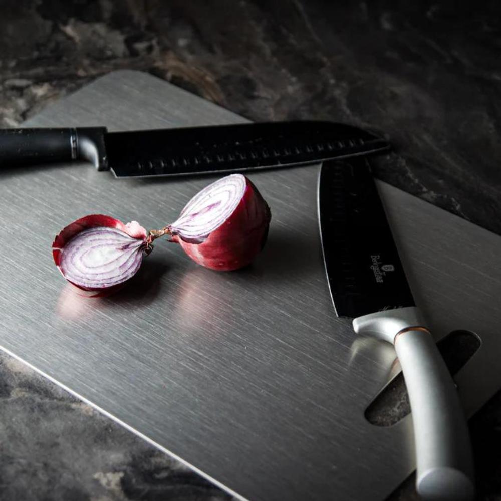 Stainless Steel Chopping Board | Non-Porous, Knife-Friendly, Scratch-Resistant Surface | Resists Stains and Odours 7