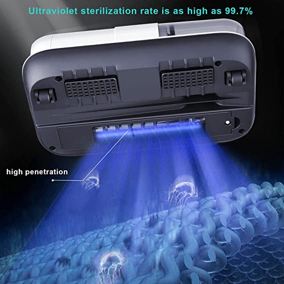 UV Mite Removal Vacuum Cleaner 12kPa Suction | HEPA Filter, Double Pulsation | Deep Cleans Mattress, Pillows &amp; Carpet 4